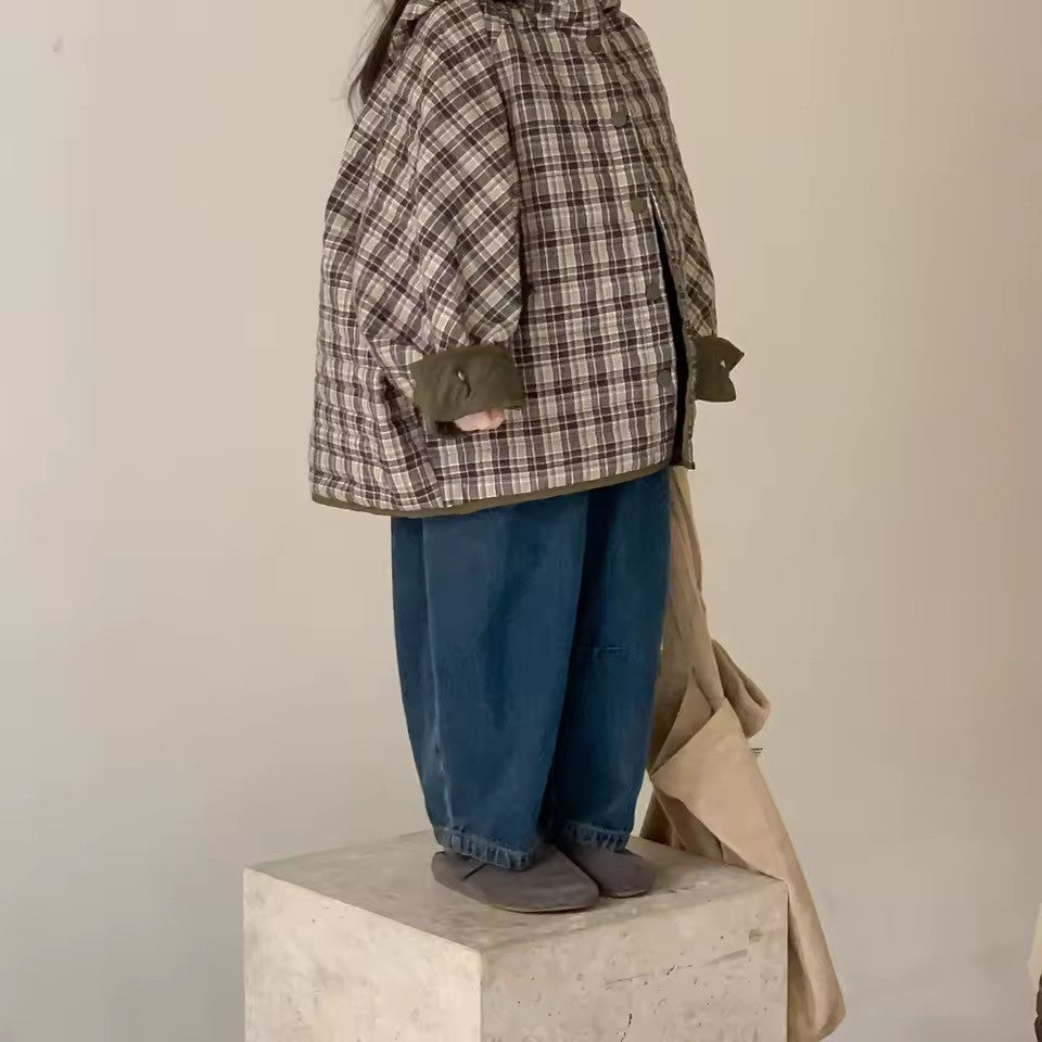 Charl Check Hooded Padded Coat